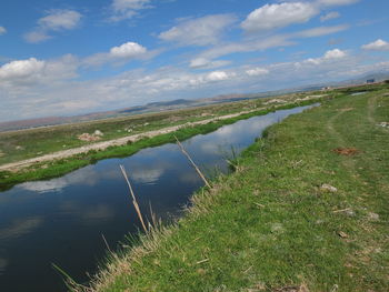 Scenic view of landscape against sky