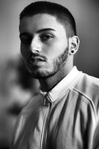 Close-up portrait of young man