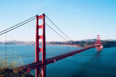 Golden gate bridge against sky