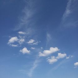 Low angle view of clouds in sky