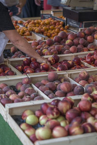 Fruits for sale at market stall