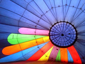 Full frame shot of hot air balloon