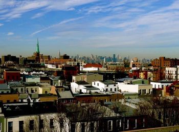 High angle shot of townscape