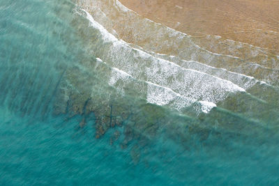 High angle view of sea