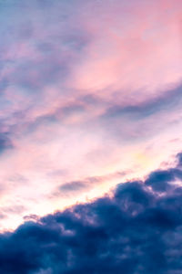 Low angle view of clouds in sky