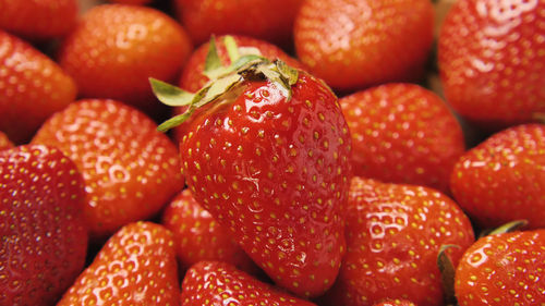 Full frame shot of strawberries