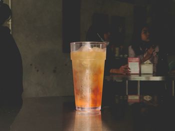 Close-up of drink on table