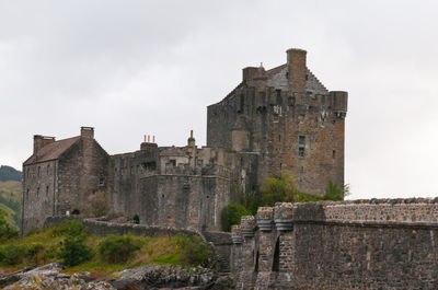 Eilean donan castle in the loch alsh at the highlands of scotland. united kingdom