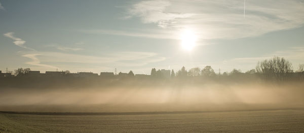 Scenic view of landscape against sky