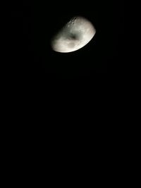 Low angle view of moon in sky