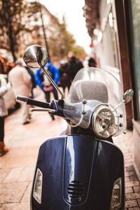 Moto in the street in budapest