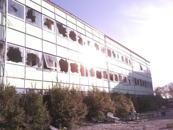 Low angle view of building against sky