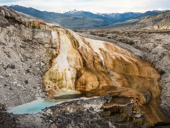 Scenic view of mountain range