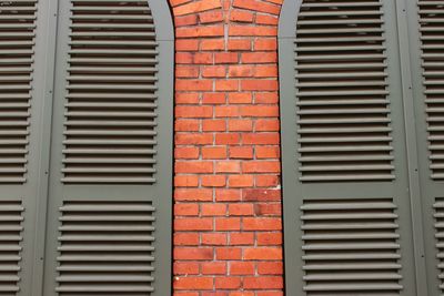 Full frame shot of brick wall of building