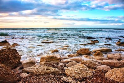 Scenic view of sea against sky