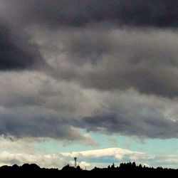 Low angle view of cloudy sky