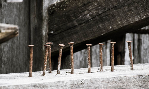 Close-up of rusty metal