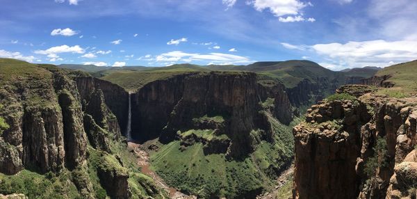 Panoramic view of landscape against sky