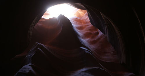 Low angle view of a rock