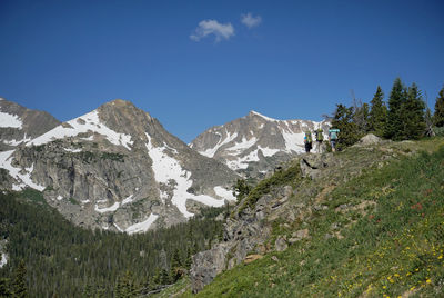 Panoramic view of mountains against sky