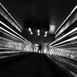 Underground walkway in subway