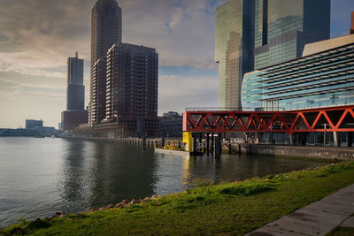 Kop van zuid, modern part of rotterdam