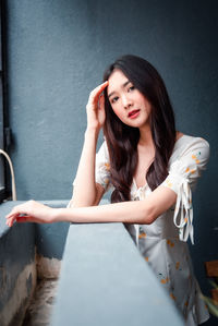 Portrait of a beautiful young woman