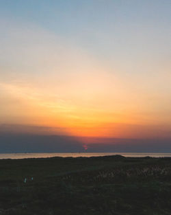 Scenic view of sunset