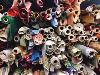 Full frame shot of market stall