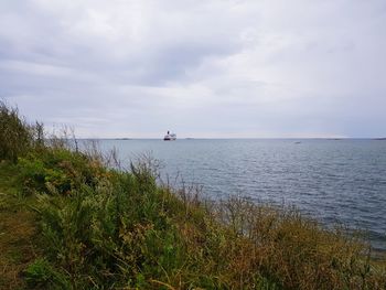 Scenic view of sea against sky