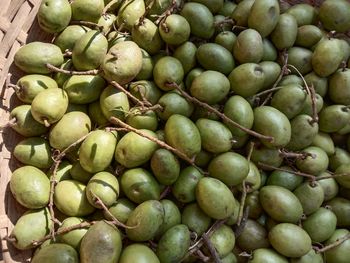 Full frame shot of fruits for sale in market