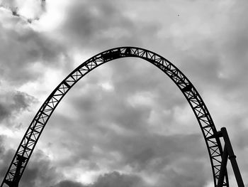 Low angle view of ferris wheel against sky