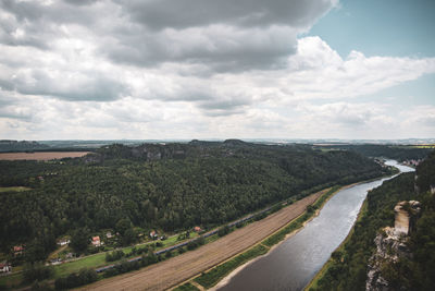 Scenic view of landscape against sky