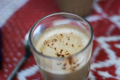 Close-up of coffee on table