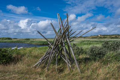 The old fishing cottages at nymindegab