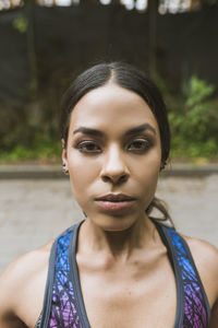 Portrait of beautiful black hispanic woman