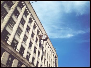 Low angle view of buildings against sky