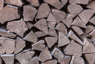 Full frame shot of logs