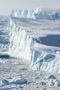 Scenic view of snow covered landscape