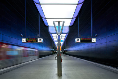 Train at railroad station