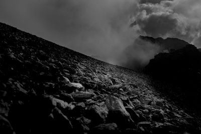 Scenic view of mountain against sky