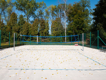 Footpath in park during autumn