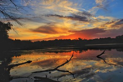 Scenic view of sunset