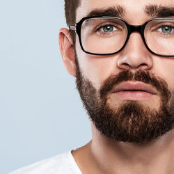 Close-up of young man