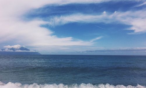 Scenic view of sea against sky