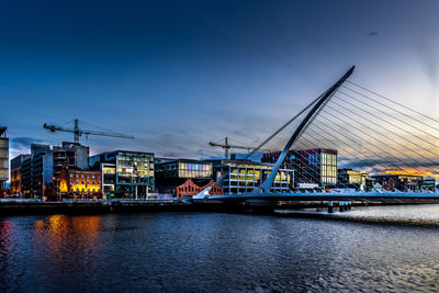 Bridge over river against sky