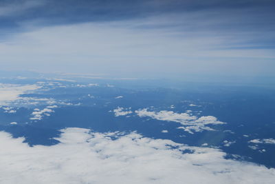 Aerial view of cloudscape against sky