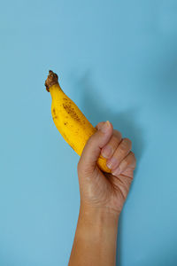 Banana on blue wall ii