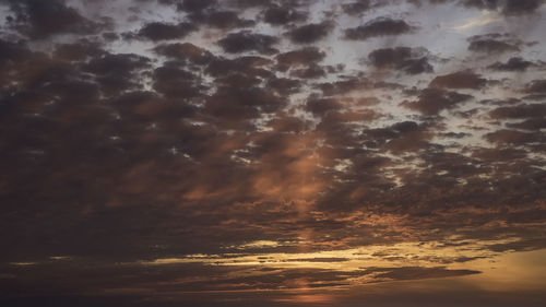 Low angle view of storm clouds in sky