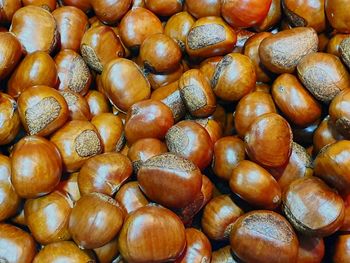 Full frame shot of onions for sale